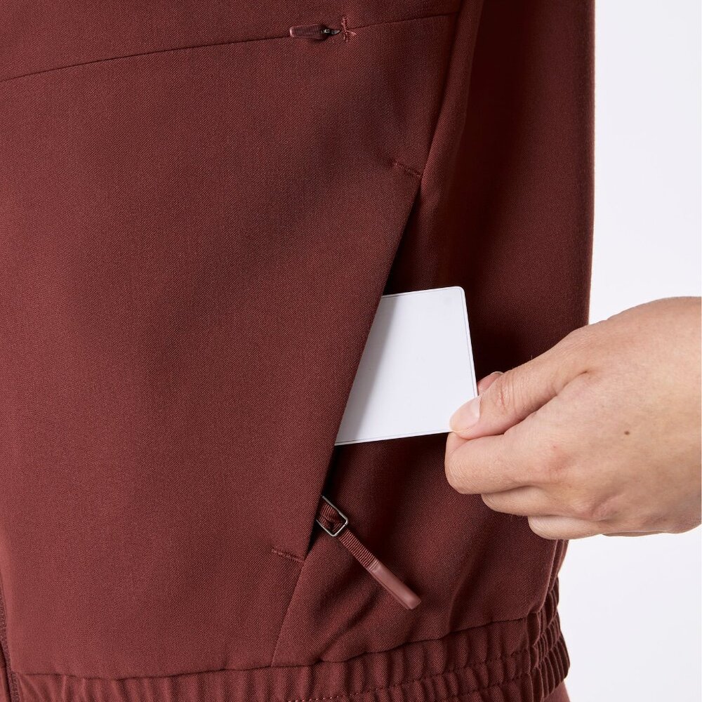 Figs Sydney Scrub Jacket in Walnut, Size Medium - Picture 6 of 12
